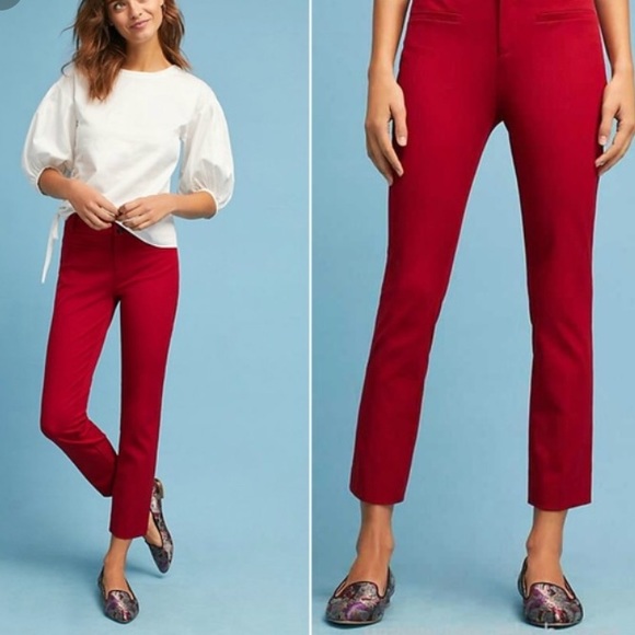 anthropologie essential slim trouser
